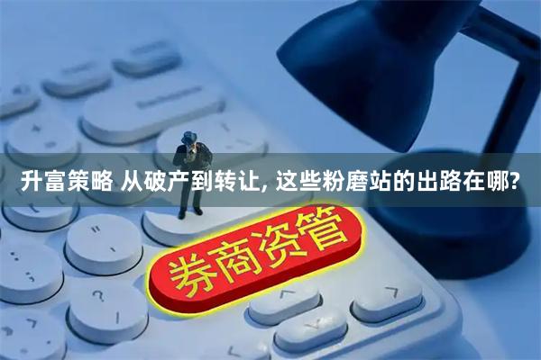 升富策略 从破产到转让, 这些粉磨站的出路在哪?
