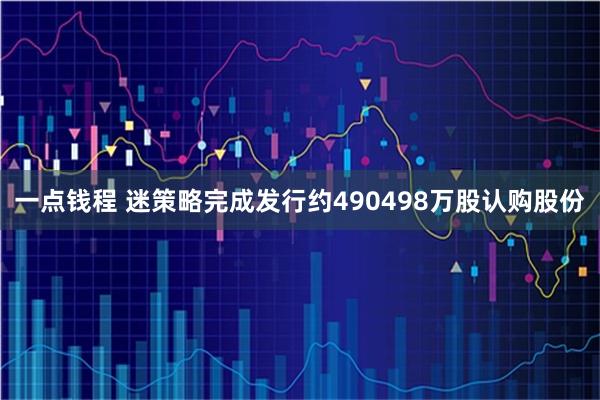 一点钱程 迷策略完成发行约490498万股认购股份